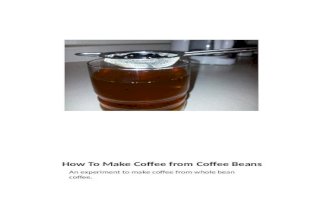 How to make coffee from coffee beans