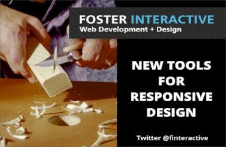 New Tools For Responsive Design