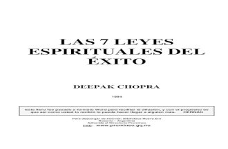 Libro chopra deepak    las 7 leyes espirituales del exito