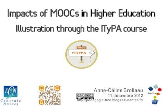 Impacts of MOOCs in Higher Education - Illustration through the ITyPA course