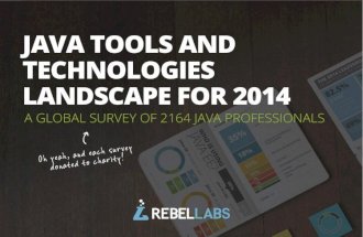 JAVA tools and Technologies landscape for 2014