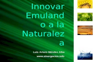Innovar Emulando a la Naturaleza