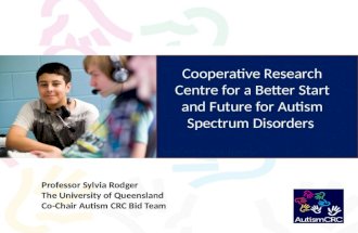 Autism crc briefing autism summit