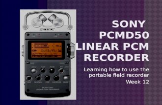 Using The Field Recorder