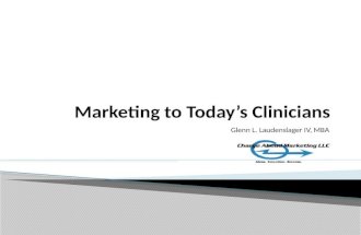 Marketing Continuing Education to Today's Clinicians