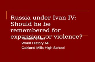 Russia Under Ivan Iv