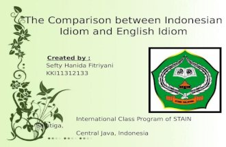 The comparison between Indonesian Idiom and English Idiom