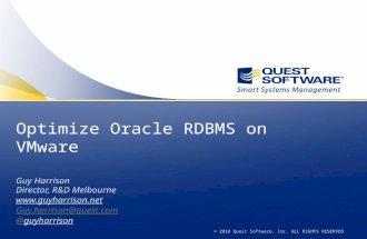Optimize oracle on VMware (April 2011)