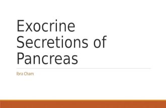 Exocrine Secretions of Pancreas