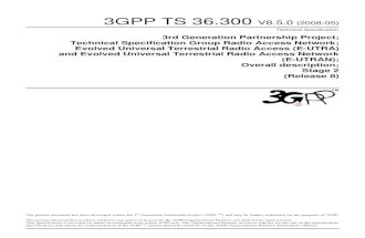 3GPP TS 36.300 V8.5.0 (2008-05)