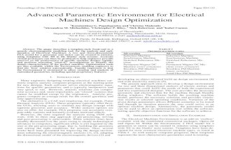 Advanced Parametric Environment for Electrical Machines Design Optimization