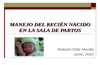 Reanimación neonatal 2010