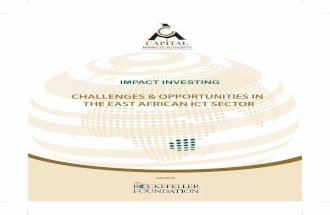 Impact Investing; Challenges & Opportunities In The East African ICT Sector