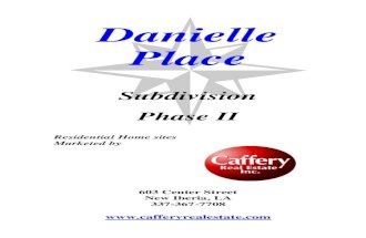 Danielle Place Subd Phase II Packet