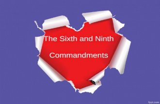 sixth and ninth commandment PPT