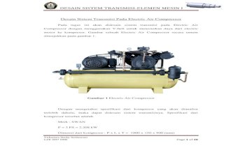 63498875 Desain Sistem Transmisi Pada Electric Air Compressor
