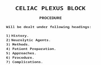 Celiac Plexus Block