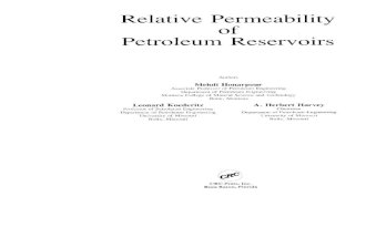 Honarpour - Relative Permeability of Petroleum Reservoir