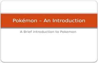 Pokemon   an introduction