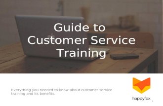 A Guide To Customer Service Training