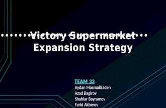 Victory supermarkets expansion strategy