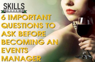 6 Important Questions To Ask Before Becoming An Events Manager