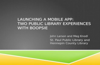 Launching a mobile app