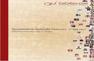 Quantitative Aptitude Test (QAT)-Tips & Tricks