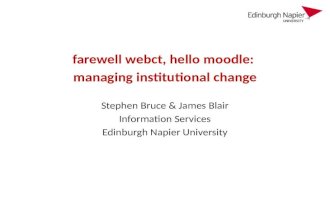 farewell webct, hello moodle:  managing institutional change