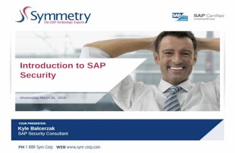 Introduction to SAP Security