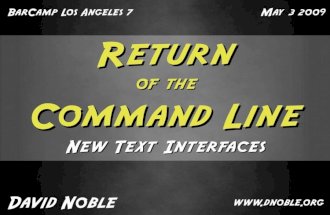Return of the Command Line: New Text Interfaces