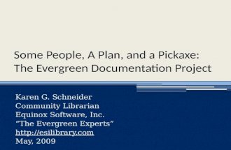Evergreen Docs Planning Session 2009