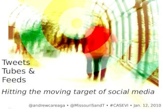 Tweets, Tubes & Feeds: Hitting the Moving Target of Social Media