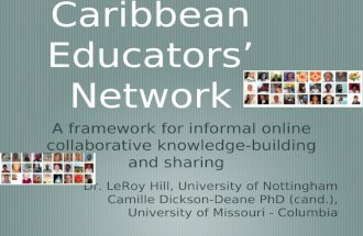 Caribbean Educators’ Network: a framework for informal online Collaborative knowledge-building.
