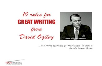 10 Rules for Great Writing from David Ogilvy