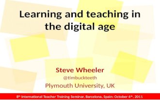 Learning and teaching in the digital age (By Steve Wheeler)