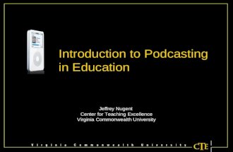 Introduction to Podcasting in Higher Education