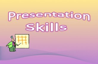 Presentation skills (for sharing)