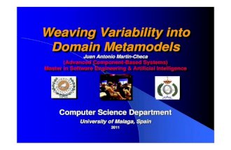 Weaving Variability into Domain Metamodels