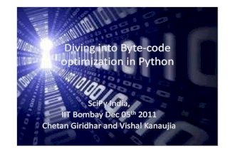 Diving into byte code optimization in python
