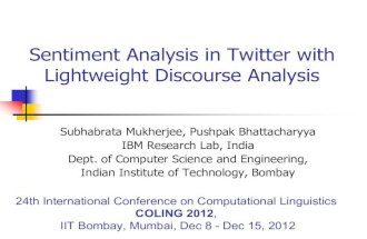 Sentiment Analysis in Twitter with Lightweight Discourse Analysis