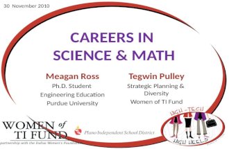 Careers in Science, Math, and Engineering