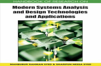 Modern Systems Analysis and Design Technologies and Applications by Mahbubur Rahman Syed & Sharifun Nessa Syed