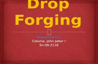 Drop forging report