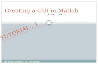 GUI in Matlab - 1