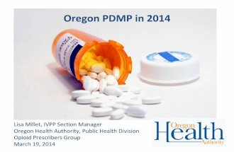 OR PDMP Program Details 2014