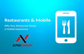 Apps for Restaurants by AlphaNomadic
