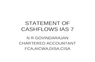 Statement of cashflows ias 7