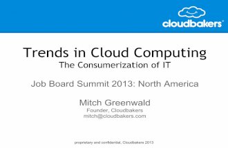 Cloudbakers' Presentation at Jobg8's Job Board Summit 2013