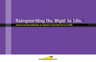 INDECOM Report - Safeguarding the Right to Life